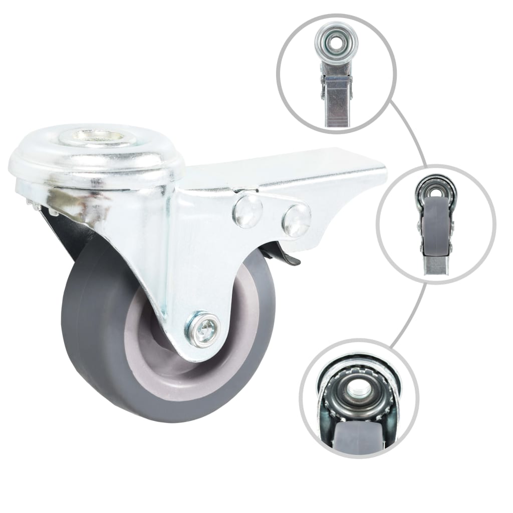8 Stk. Lenkrollen mit Rückenloch 50 mm - Premium Materialbeförderung - Just €53.65! Shop now at homesales4u
