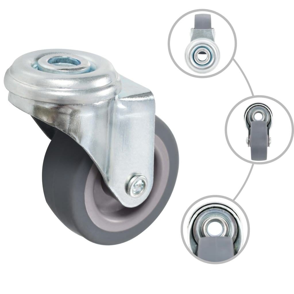 8 Stk. Lenkrollen mit Rückenloch 50 mm - Premium Materialbeförderung - Just €53.65! Shop now at homesales4u