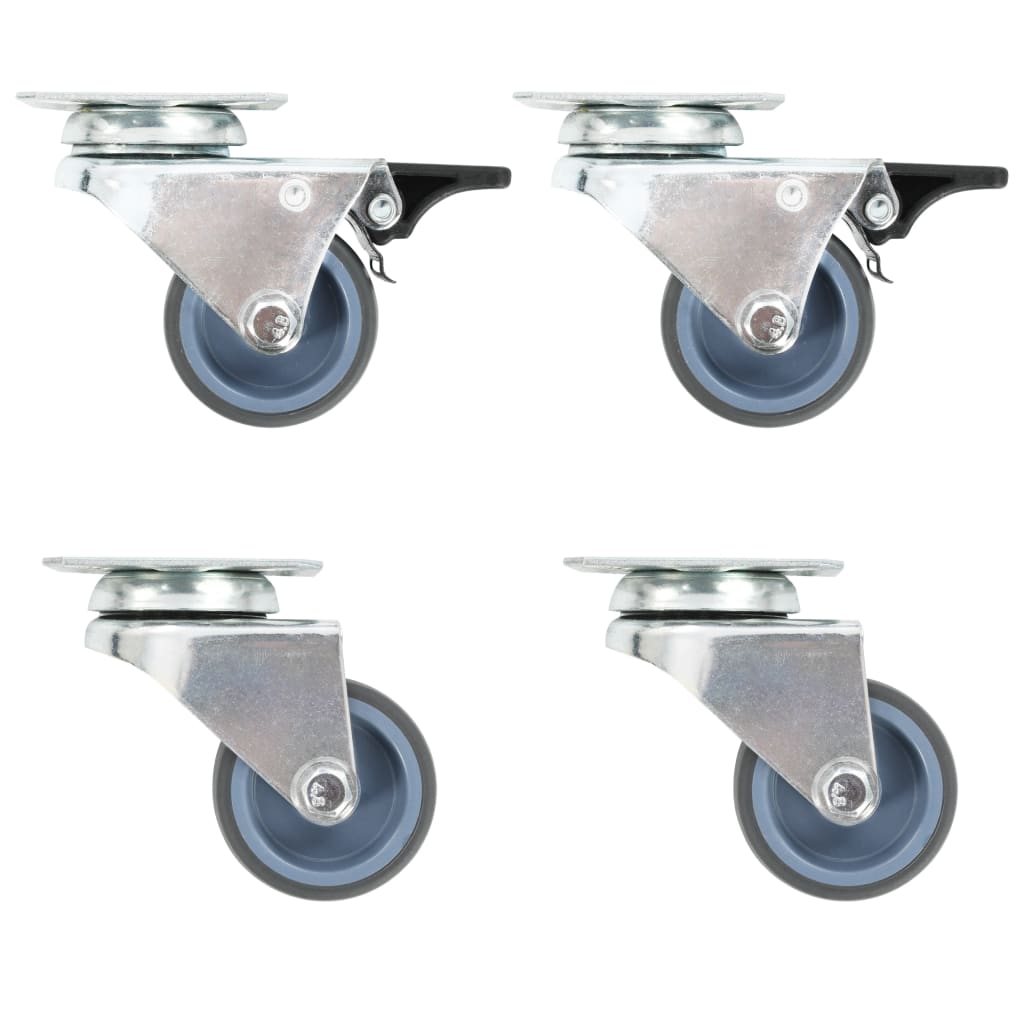 24 Stk. Lenkrollen mit Zwillingsrad 50 mm - Premium Materialbeförderung - Just €179.44! Shop now at homesales4u