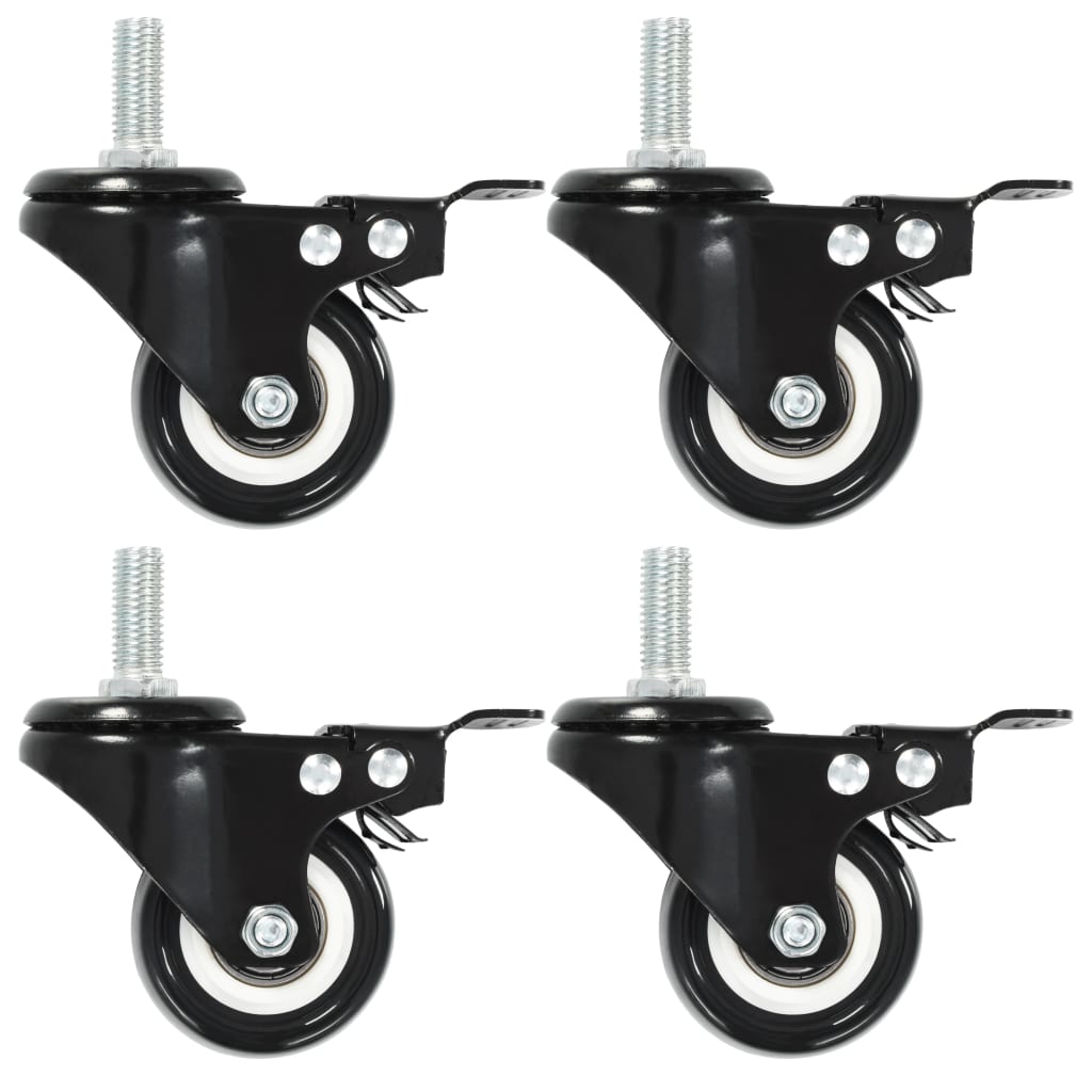Lenkrollen mit Bremsen 24 Stk. 50 mm - Premium Materialbeförderung - Just €197.92! Shop now at homesales4u