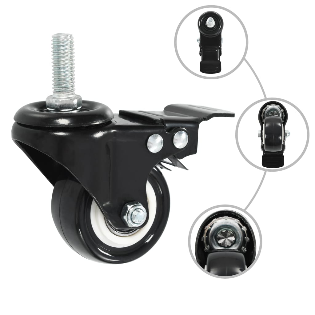 Lenkrollen mit Bremsen 32 Stk. 50 mm - Premium Materialbeförderung - Just €263.85! Shop now at homesales4u