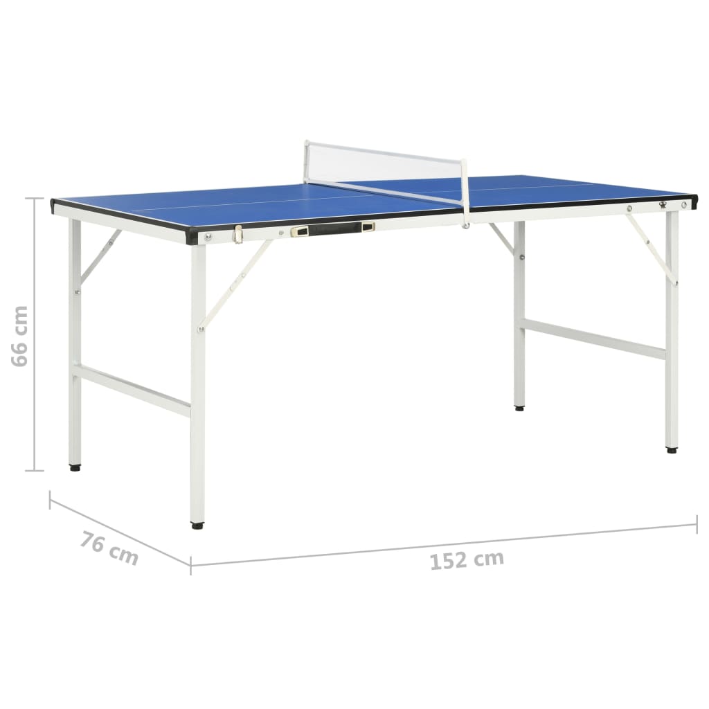 Tischtennisplatte mit Netz 5 Fuß 152×76×66 cm Blau - Premium Tischtennis-Tische - Just €197.23! Shop now at homesales4u