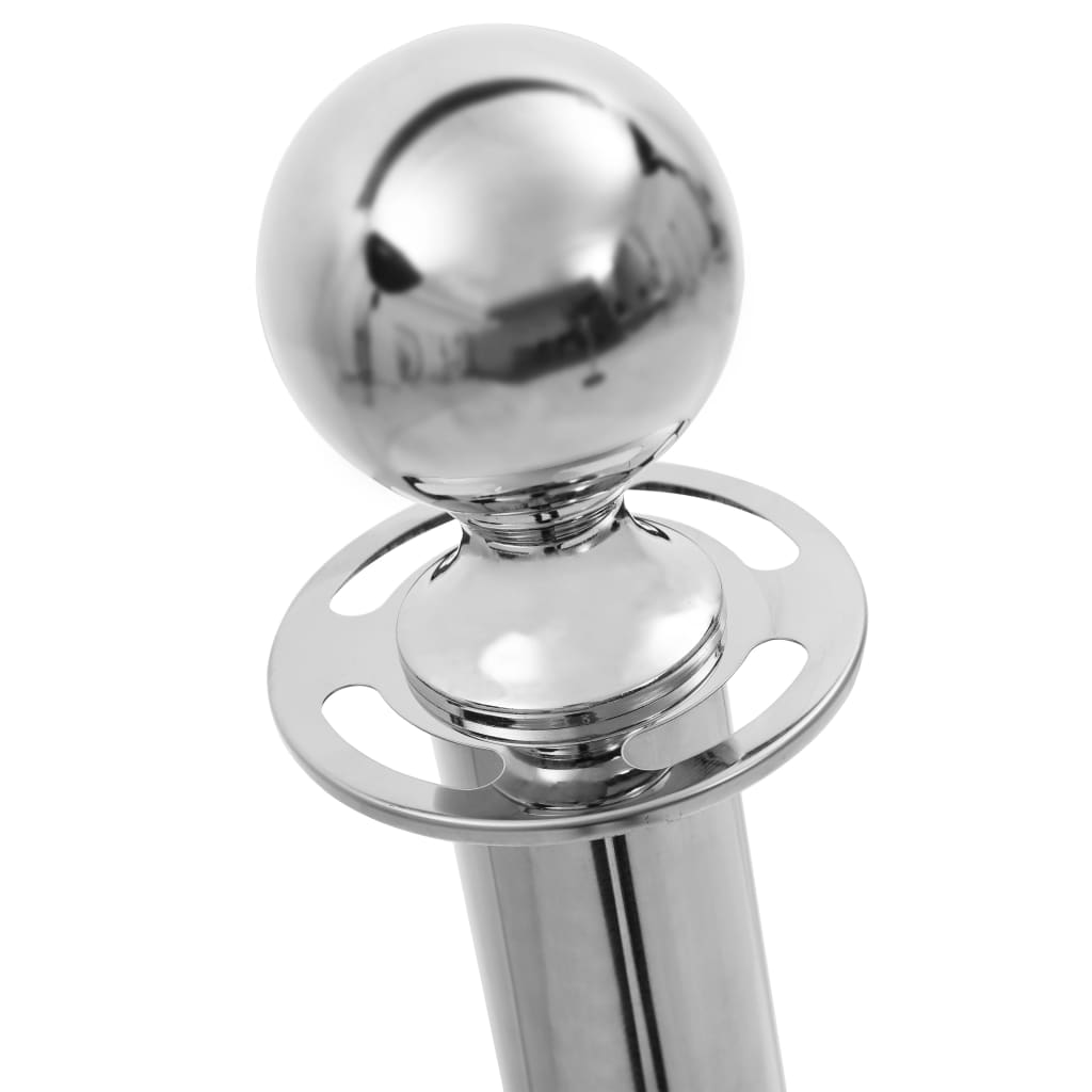 VIP Abgrenzungsständer 3-tlg. Edelstahl Silbern - Premium Sicherheits- & Warnschilder - Just €113.02! Shop now at homesales4u