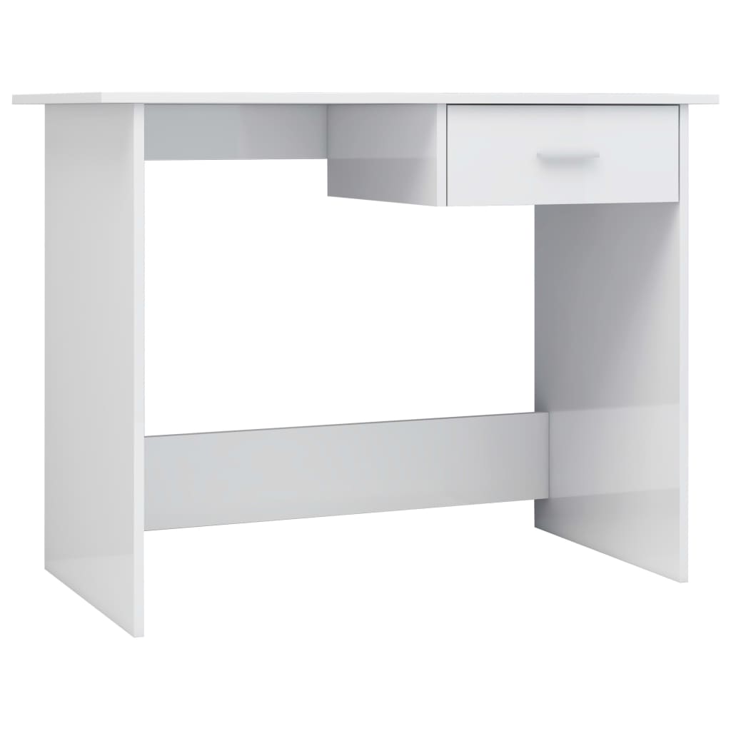 Schreibtisch Hochglanz-Weiß 100×50×76 cm Holzwerkstoff - Premium Schreibtische - Just €73.63! Shop now at homesales4u
