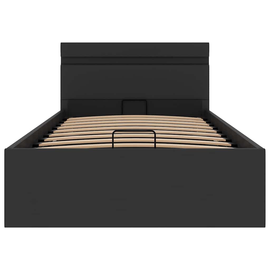 Bett mit Bettkasten Hydraulisch LED Kunstleder 100x200 cm - Premium Betten & Bettgestelle - Just €463.69! Shop now at homesales4u
