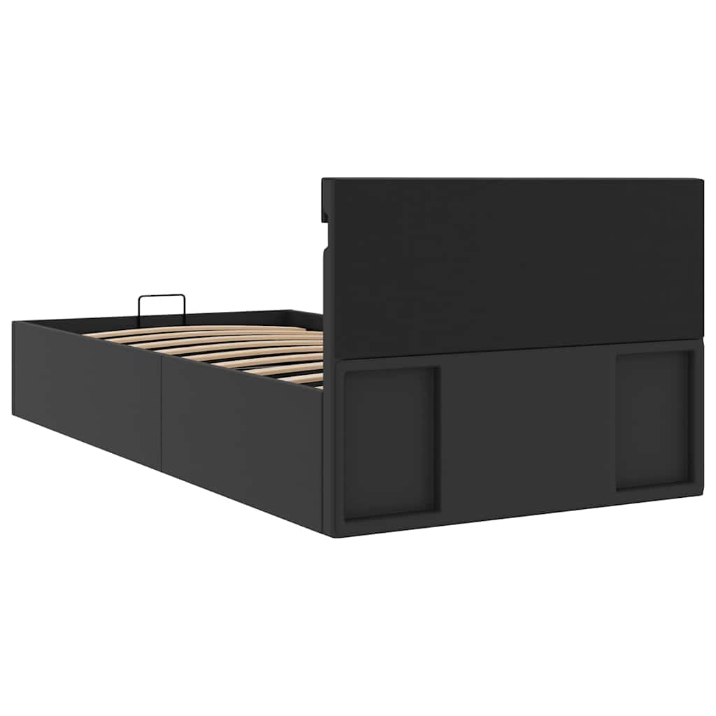 Bett mit Bettkasten Hydraulisch LED Kunstleder 100x200 cm - Premium Betten & Bettgestelle - Just €463.69! Shop now at homesales4u