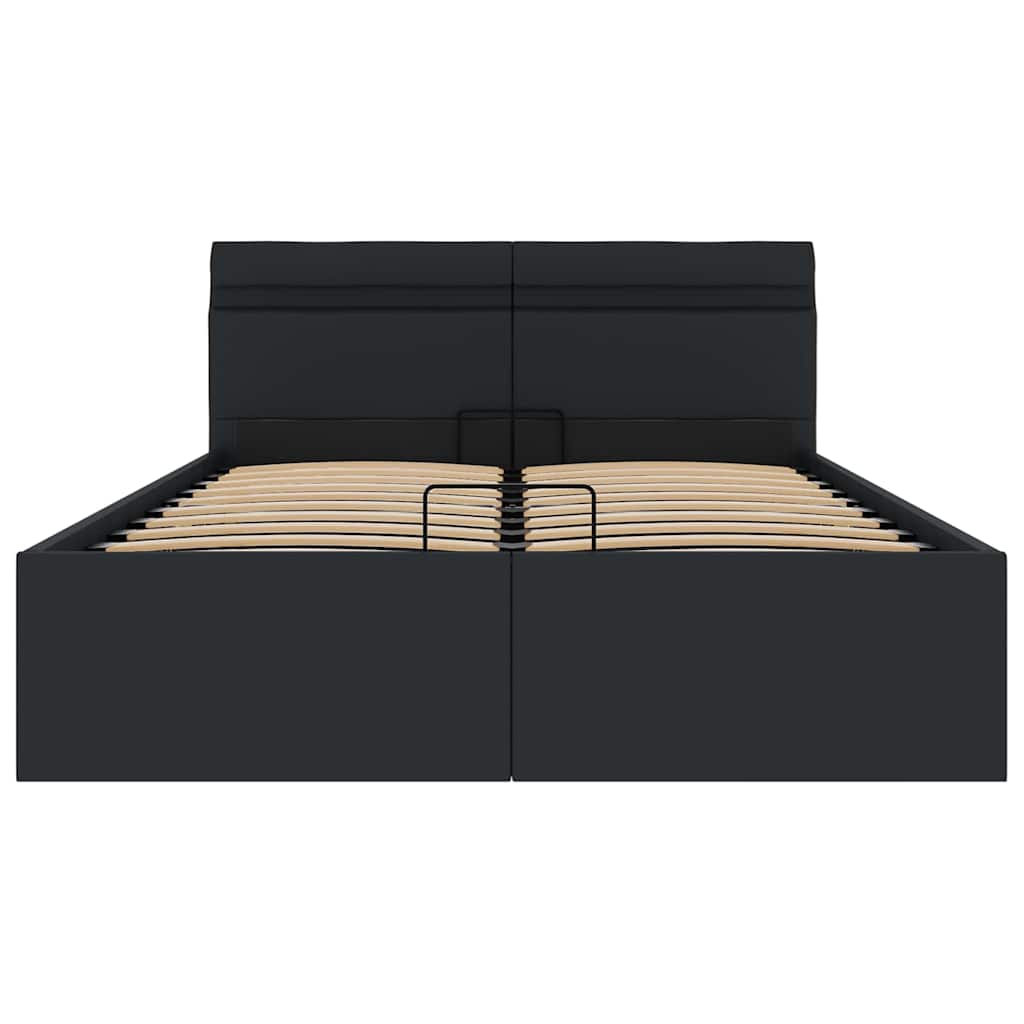 Bett mit Bettkasten Hydraulisch LED Kunstleder 120x200 cm - Premium Betten & Bettgestelle - Just €534.71! Shop now at homesales4u