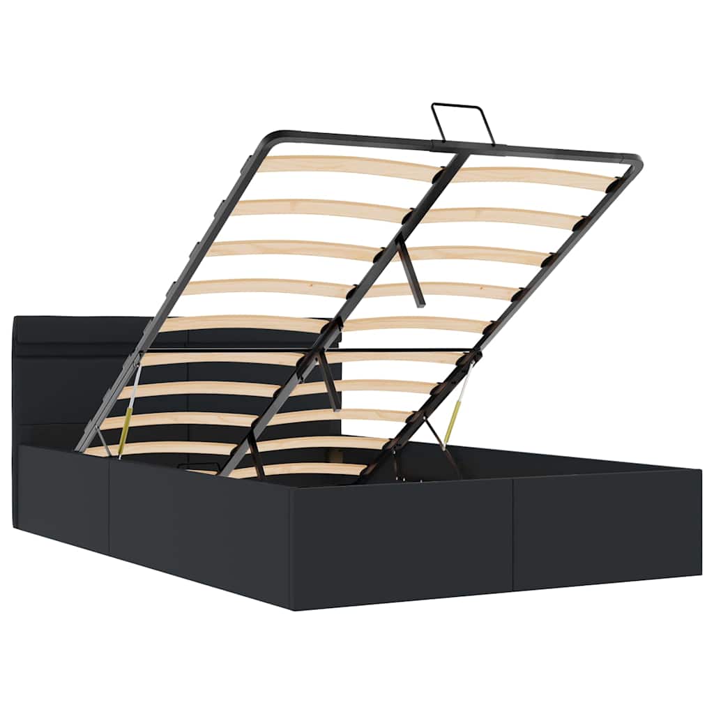 Bett mit Bettkasten Hydraulisch LED Kunstleder 120x200 cm - Premium Betten & Bettgestelle - Just €534.71! Shop now at homesales4u