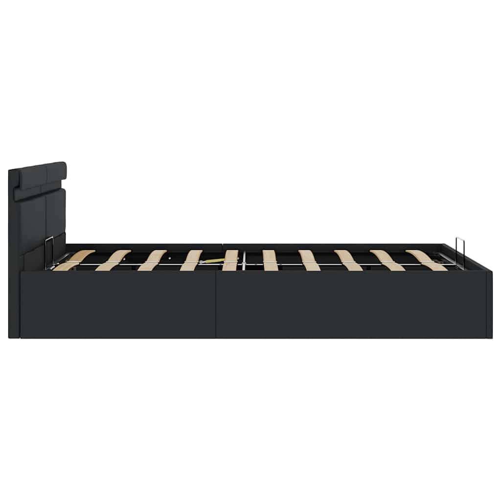 Bett mit Bettkasten Hydraulisch LED Kunstleder 140x200 cm - Premium Betten & Bettgestelle - Just €545.04! Shop now at homesales4u