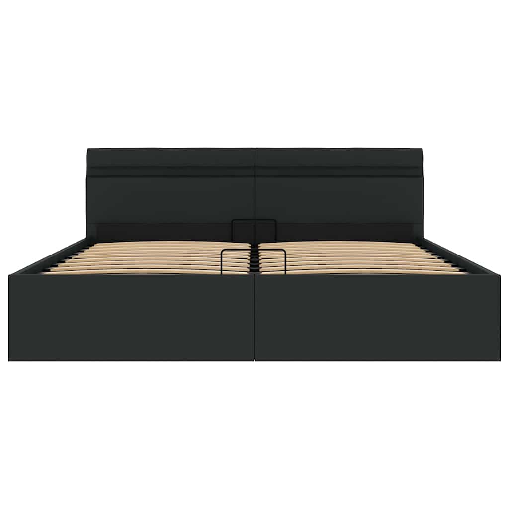 Bett mit Bettkasten Hydraulisch LED Kunstleder 160x200 cm - Premium Betten & Bettgestelle - Just €476.86! Shop now at homesales4u