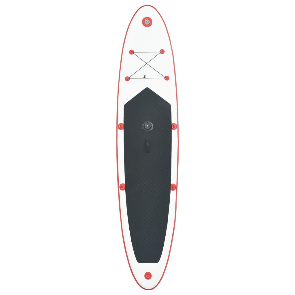 Aufblasbares SUP-Board mit Segel Set Rot und Weiß - Premium Paddelboards - Just €766.11! Shop now at homesales4u