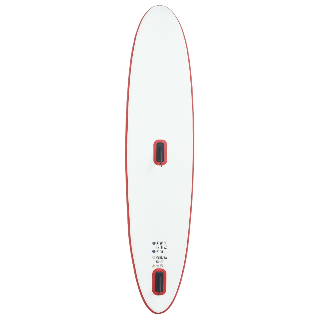 Aufblasbares SUP-Board mit Segel Set Rot und Weiß - Premium Paddelboards - Just €766.11! Shop now at homesales4u
