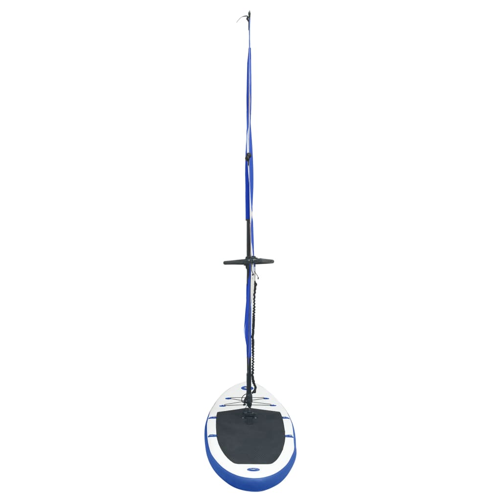 Aufblasbares SUP-Board mit Segel Set Blau und Weiß - Premium Paddelboards - Just €792.99! Shop now at homesales4u