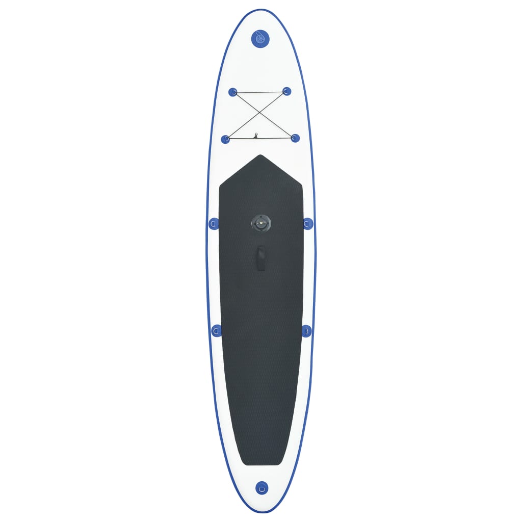 Aufblasbares SUP-Board mit Segel Set Blau und Weiß - Premium Paddelboards - Just €792.99! Shop now at homesales4u