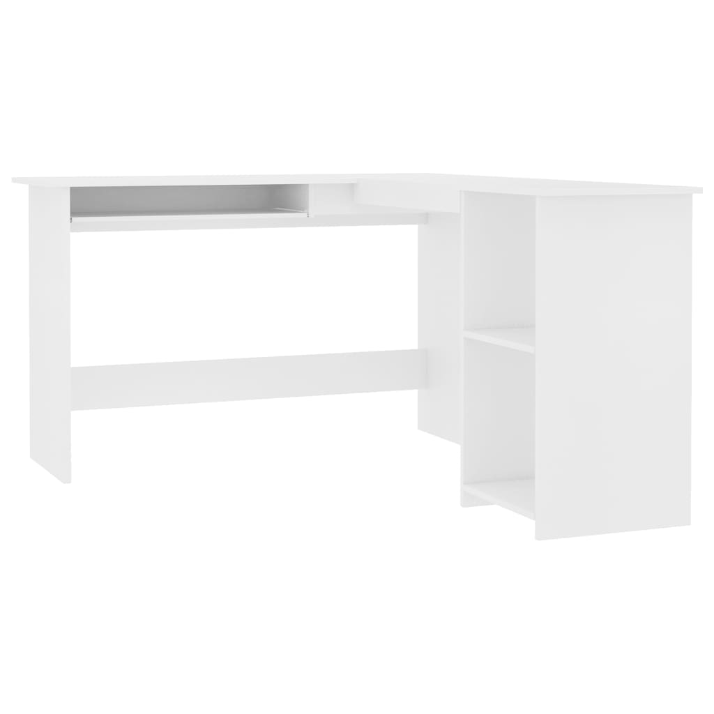 Eckschreibtisch in L-Form Weiß 120x140x75 cm Holzwerkstoff - Premium Schreibtische - Just €168.71! Shop now at homesales4u