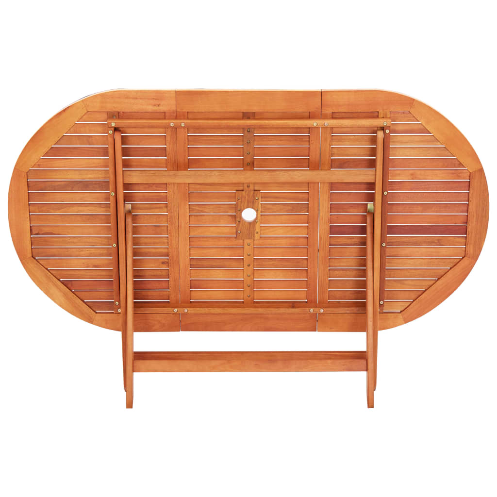 7-tlg. Garten-Essgruppe Eukalyptus Massivholz und Textilene - Premium Gartenmöbel-Sets - Just €706.07! Shop now at homesales4u