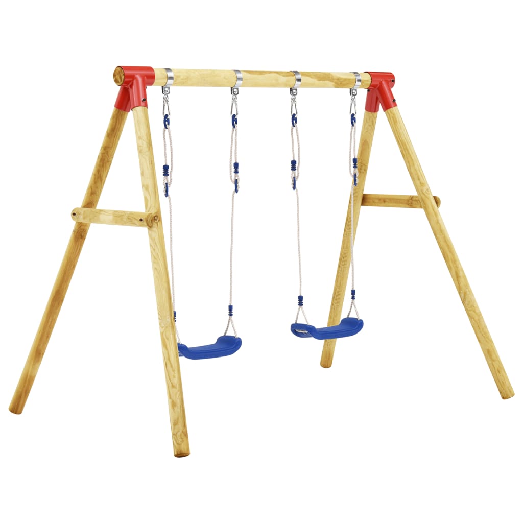 Schaukelgestell 230 x 130 x 166 cm Kiefernholz - Premium Schaukeln & Spieltürme - Just €207.64! Shop now at homesales4u