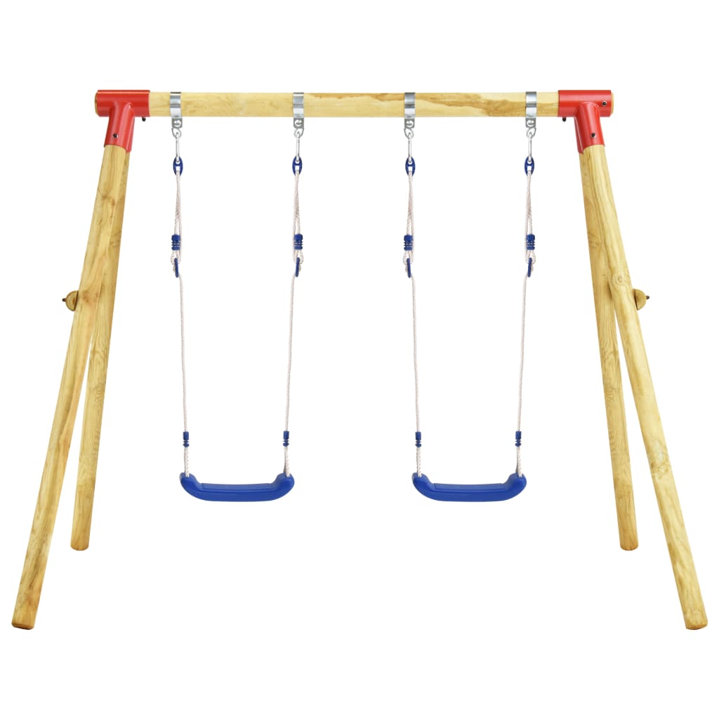Schaukelgestell 230 x 130 x 166 cm Kiefernholz - Premium Schaukeln & Spieltürme - Just €207.64! Shop now at homesales4u