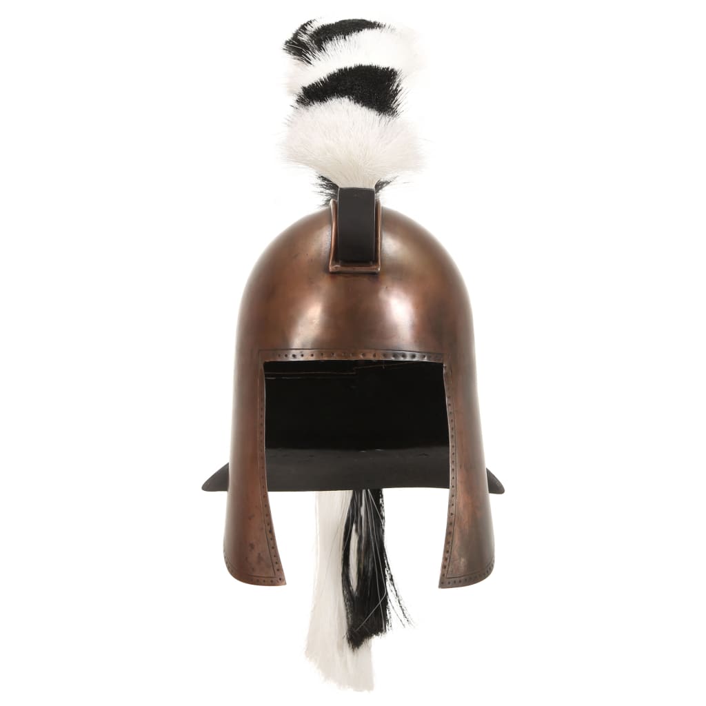 Griechischer Krieger-Helm Antik Replik für LARP Kupfern Stahl - Premium Sammlerwaffen - Just €94.90! Shop now at homesales4u