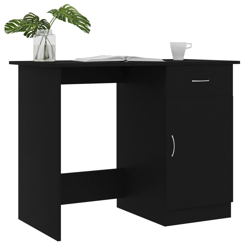 Schreibtisch Schwarz 100x50x76 cm Holzwerkstoff - Premium Schreibtische - Just €104.21! Shop now at homesales4u