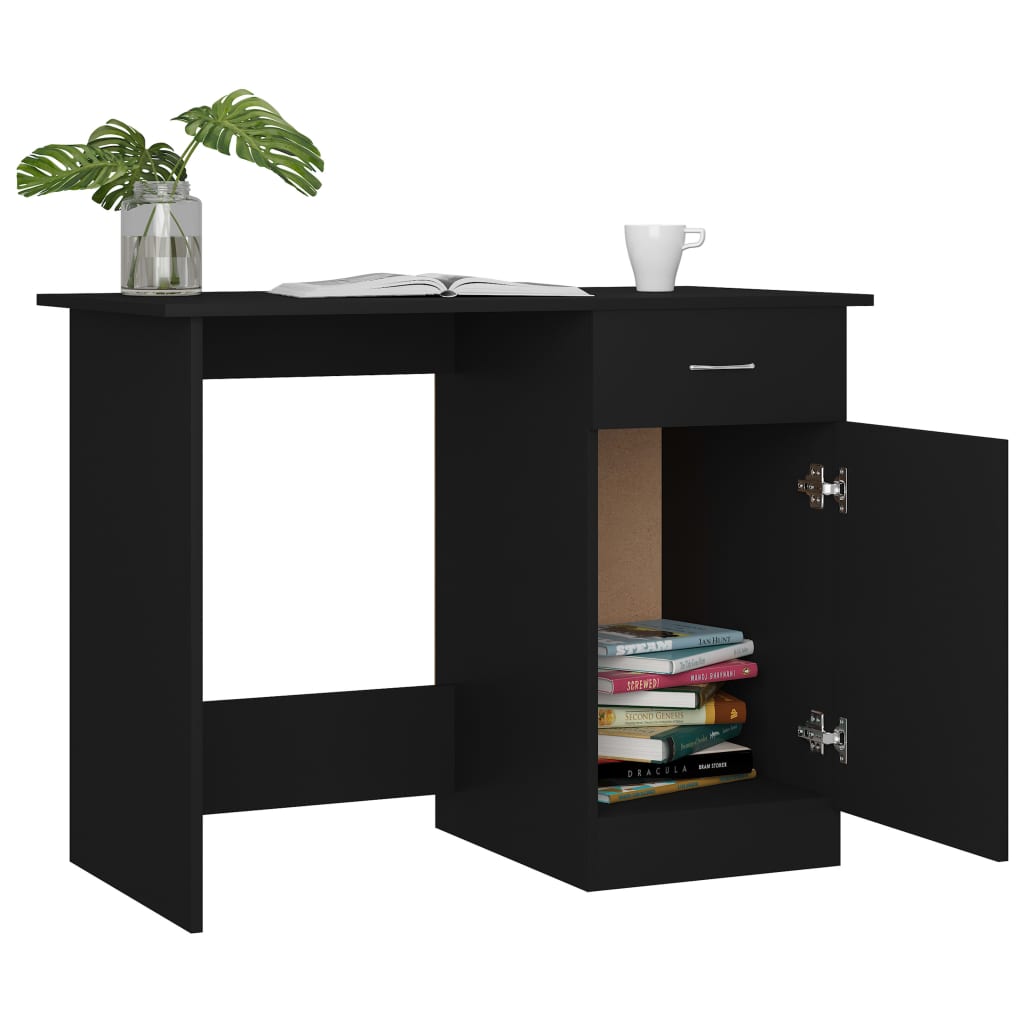 Schreibtisch Schwarz 100x50x76 cm Holzwerkstoff - Premium Schreibtische - Just €104.21! Shop now at homesales4u