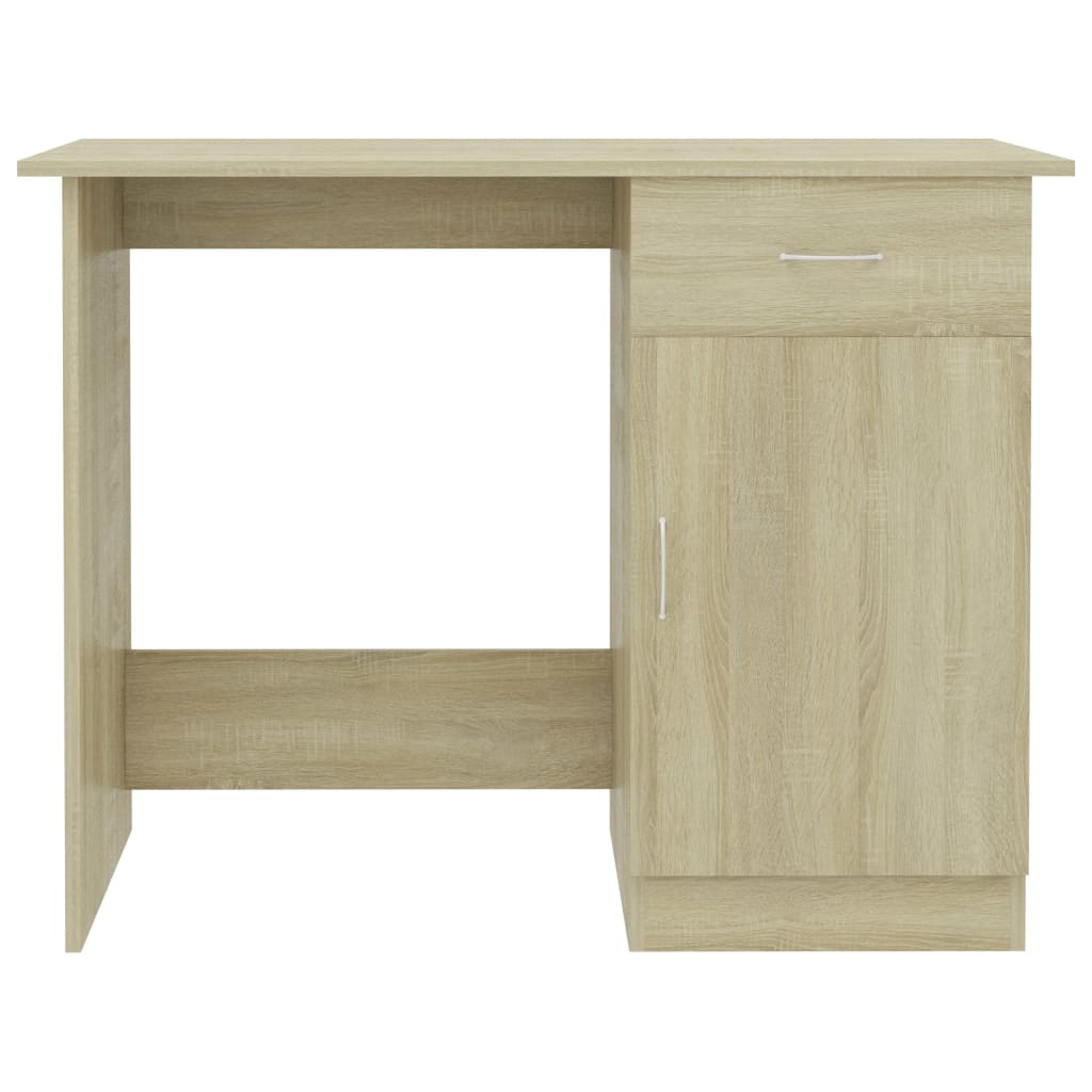 Schreibtisch Sonoma-Eiche 100x50x76 cm Holzwerkstoff - Premium Schreibtische - Just €104.80! Shop now at homesales4u