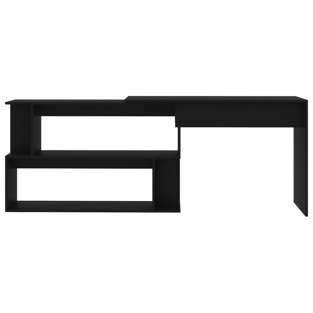 Eckschreibtisch Schwarz 200x50x76 cm Holzwerkstoff - Premium Schreibtische - Just €121.68! Shop now at homesales4u