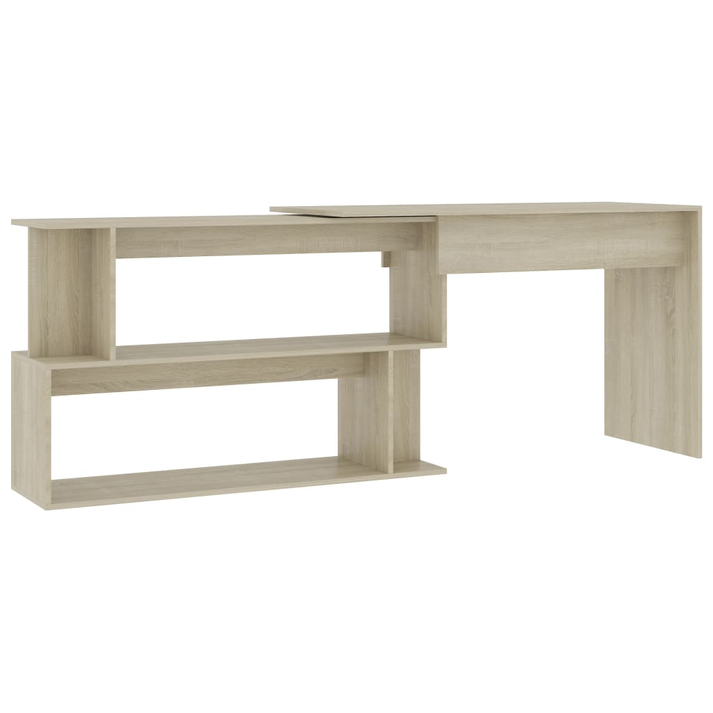 Eckschreibtisch Sonoma-Eiche 200x50x76 cm Holzwerkstoff - Premium Schreibtische - Just €124.19! Shop now at homesales4u