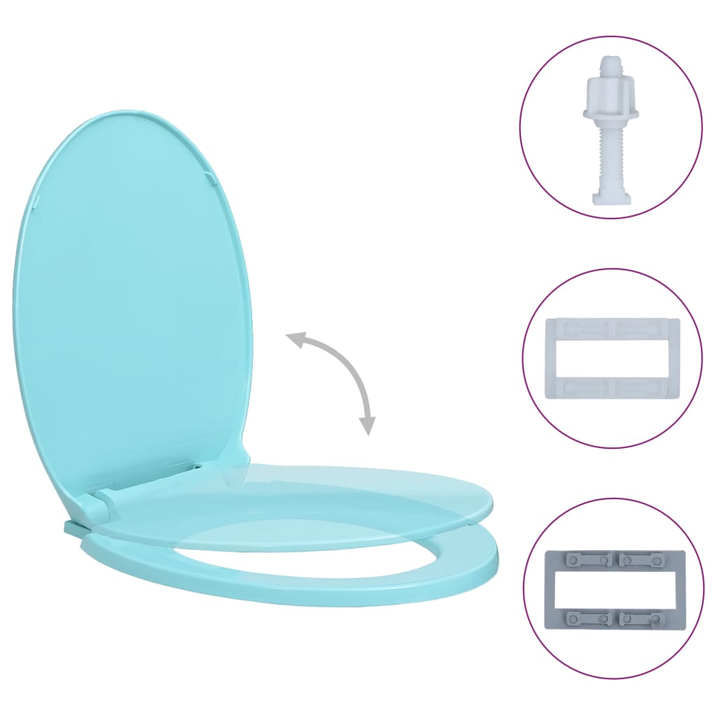 Toilettensitz mit Absenkautomatik Grün Oval - Premium Toilettensitze - Just €35.15! Shop now at homesales4u