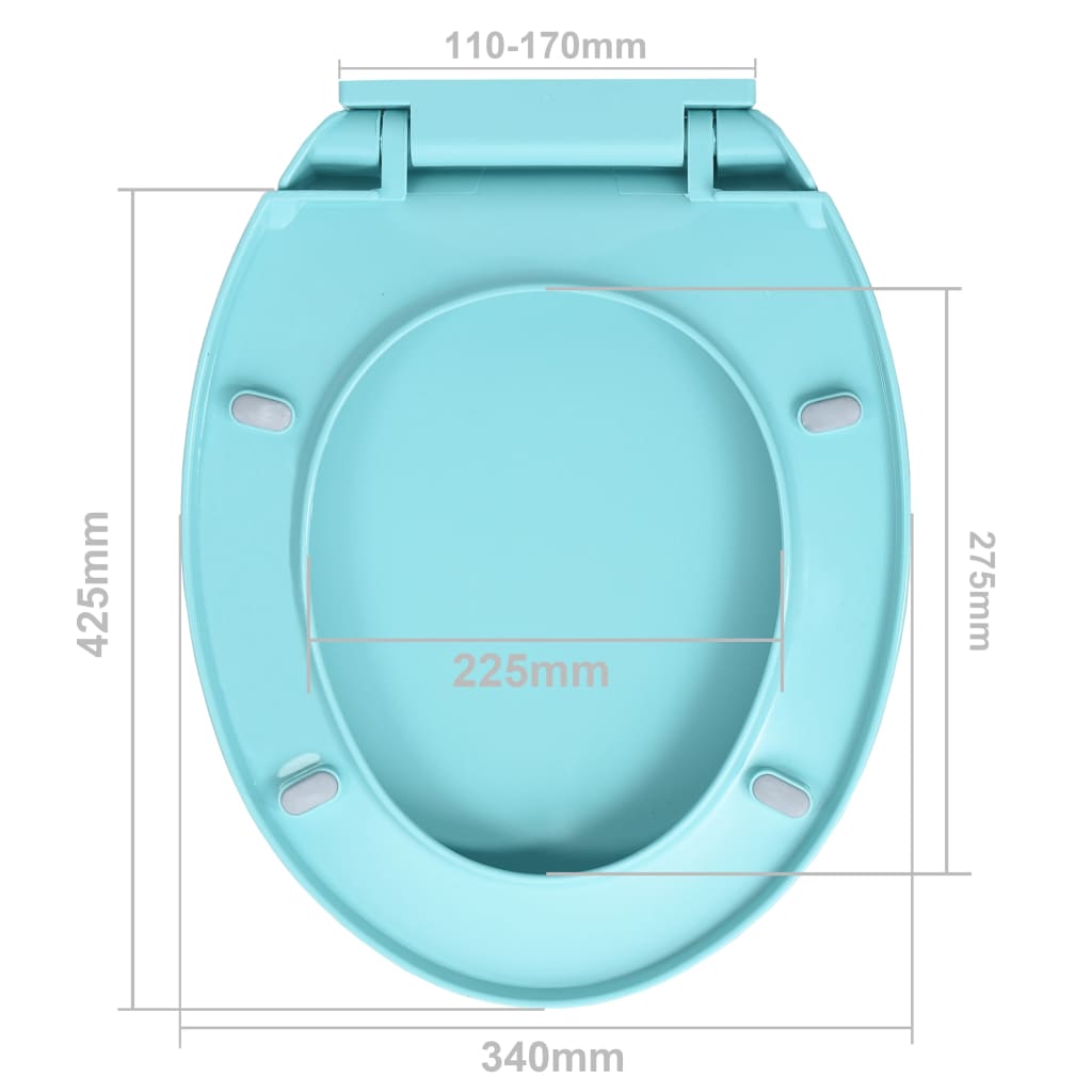 Toilettensitz mit Absenkautomatik Grün Oval - Premium Toilettensitze - Just €35.15! Shop now at homesales4u