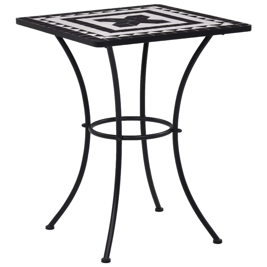 3-tlg. Bistro-Set Mosaik Keramik Schwarz und Weiß - Premium Gartenmöbel-Sets - Just €308.27! Shop now at homesales4u