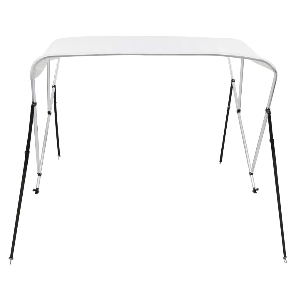 3-Bow Bimini Top Weiß 183x196x137 cm - Premium Bootspersenninge & Bootsplanen - Just €191.82! Shop now at homesales4u