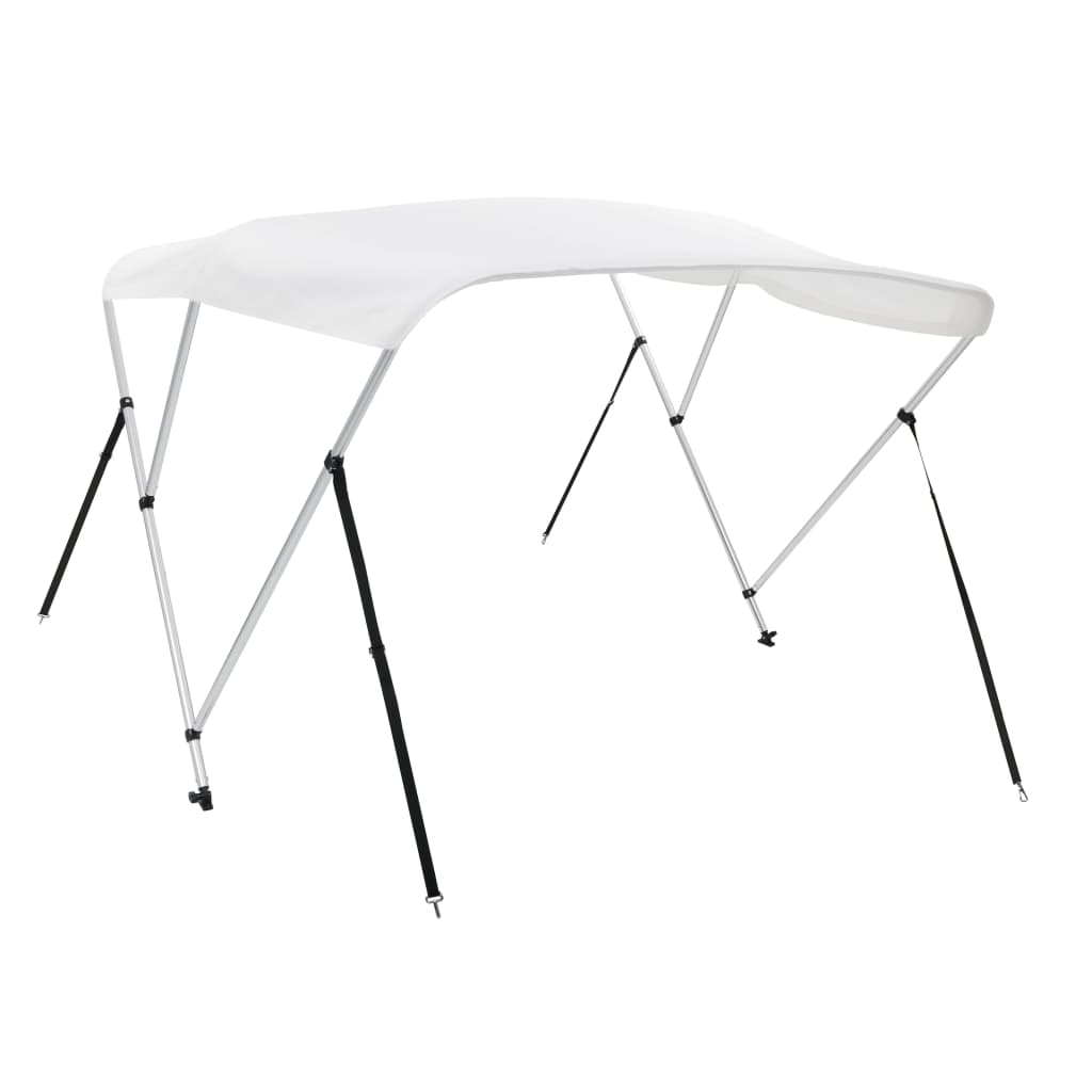 3-Bow Bimini Top Weiß 183x196x137 cm - Premium Bootspersenninge & Bootsplanen - Just €191.82! Shop now at homesales4u