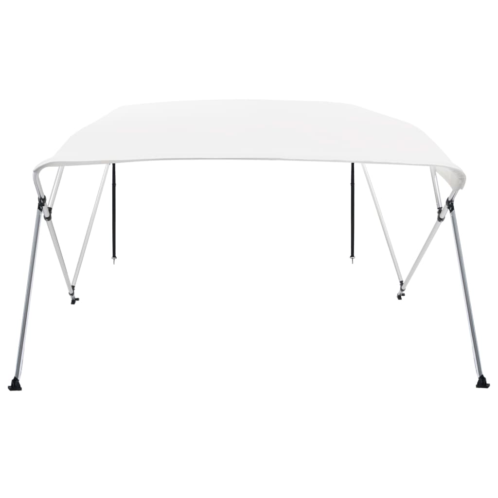 4-Bow Bimini Top Weiß 243x180x137 cm - Premium Bootspersenninge & Bootsplanen - Just €237.65! Shop now at homesales4u