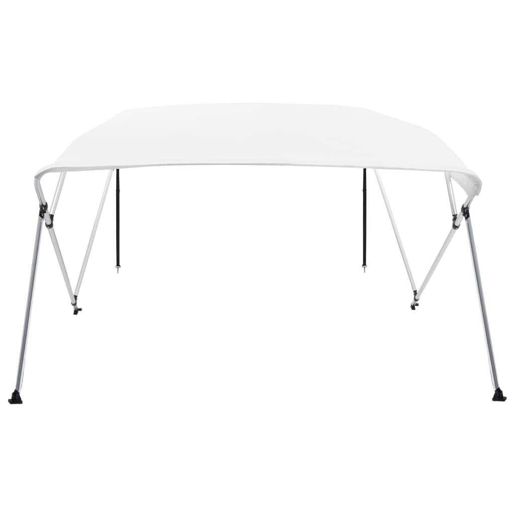 4-Bow Bimini Top Weiß 243x196x137 cm - Premium Bootspersenninge & Bootsplanen - Just €228.56! Shop now at homesales4u