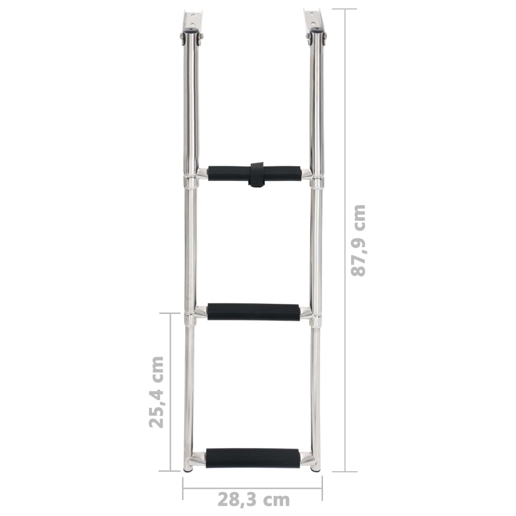 Einstiegsleiter 3 Stufen Edelstahl - Premium Bootsleitern - Just €90.60! Shop now at homesales4u