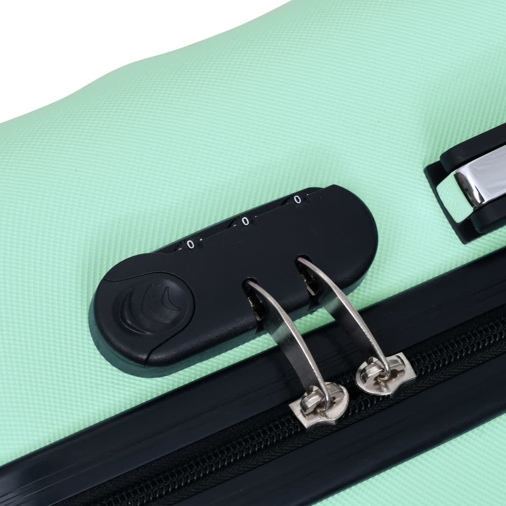 Hartschalen-Trolley-Set 3 Stk. Minzgrün ABS - Premium Reisekoffer - Just €164.93! Shop now at homesales4u