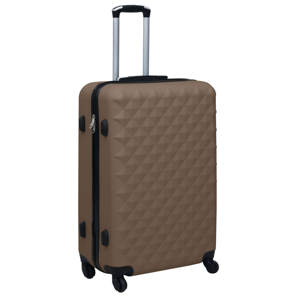 Hartschalen-Trolley Braun ABS - Premium Reisekoffer - Just €106.68! Shop now at homesales4u