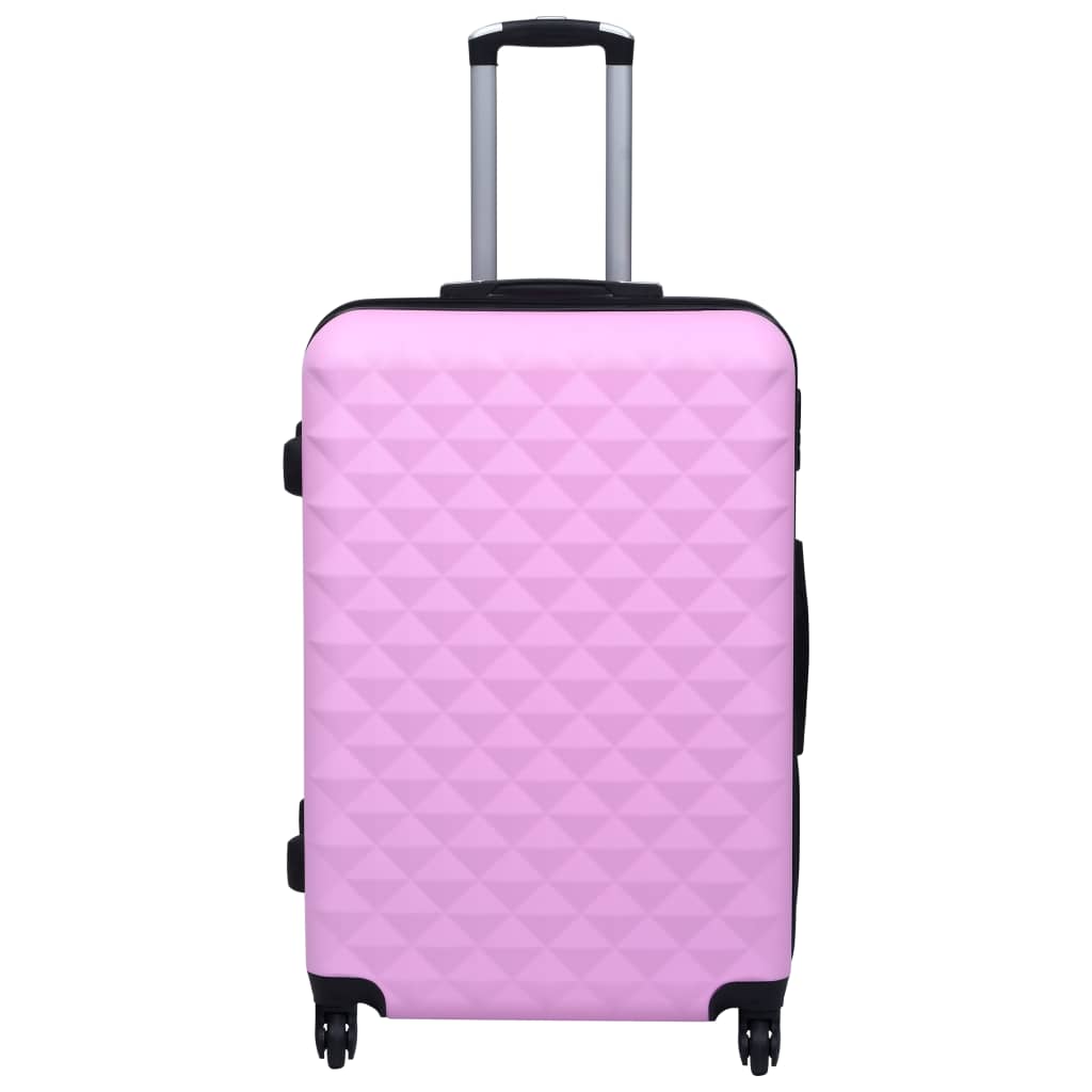 Hartschalen-Trolley-Set 2 Stk. Rosa ABS - Premium Reisekoffer - Just €133.04! Shop now at homesales4u