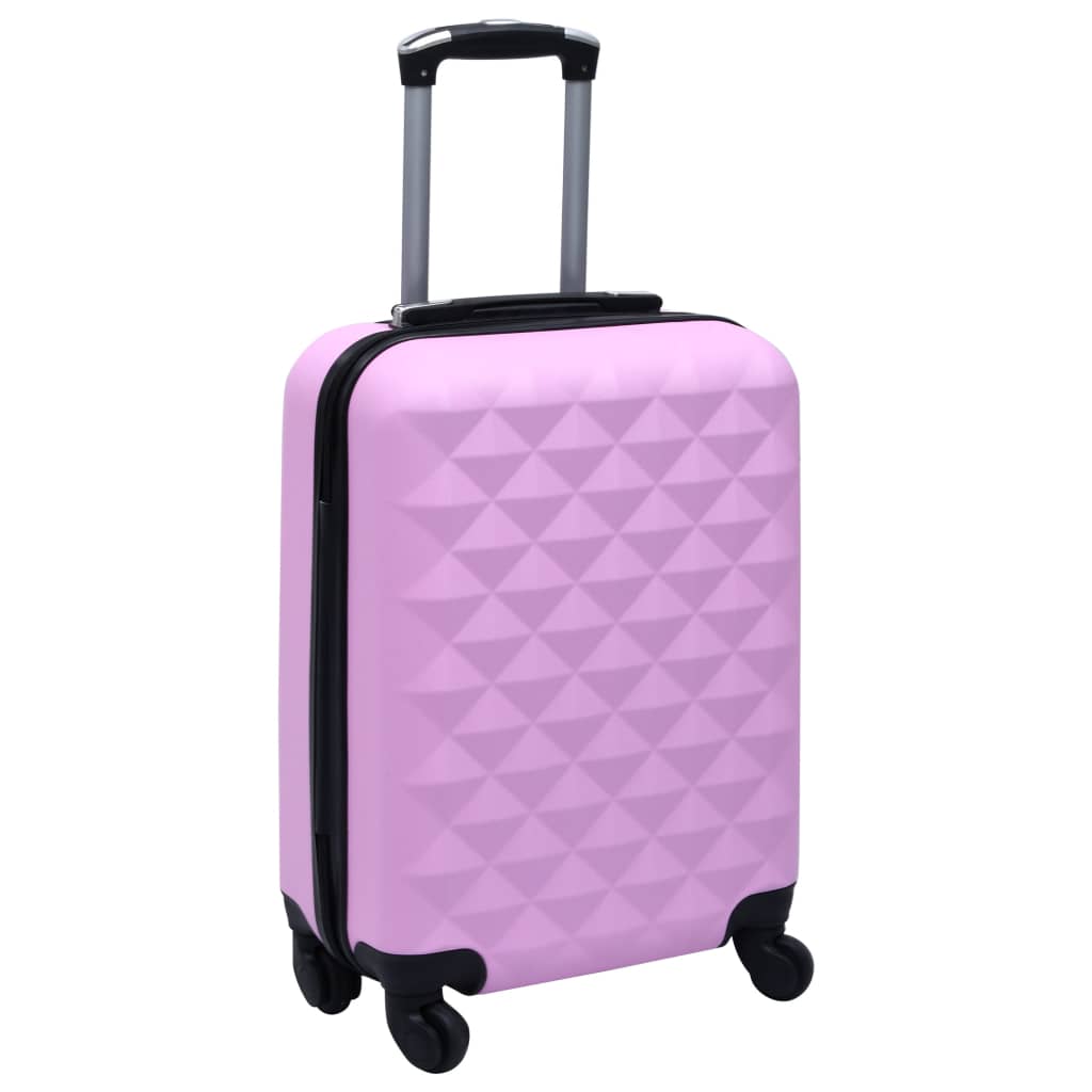 Hartschalen-Trolley-Set 2 Stk. Rosa ABS - Premium Reisekoffer - Just €133.04! Shop now at homesales4u