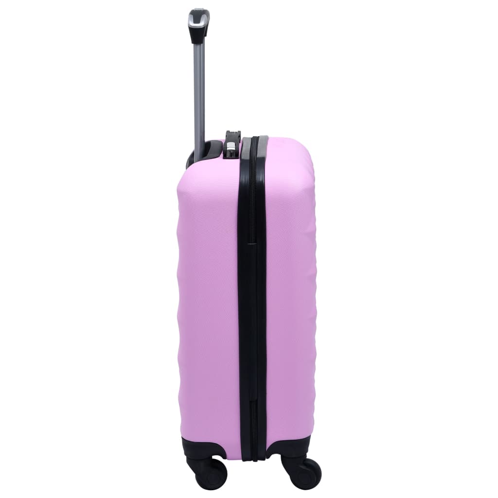 Hartschalen-Trolley-Set 2 Stk. Rosa ABS - Premium Reisekoffer - Just €133.04! Shop now at homesales4u