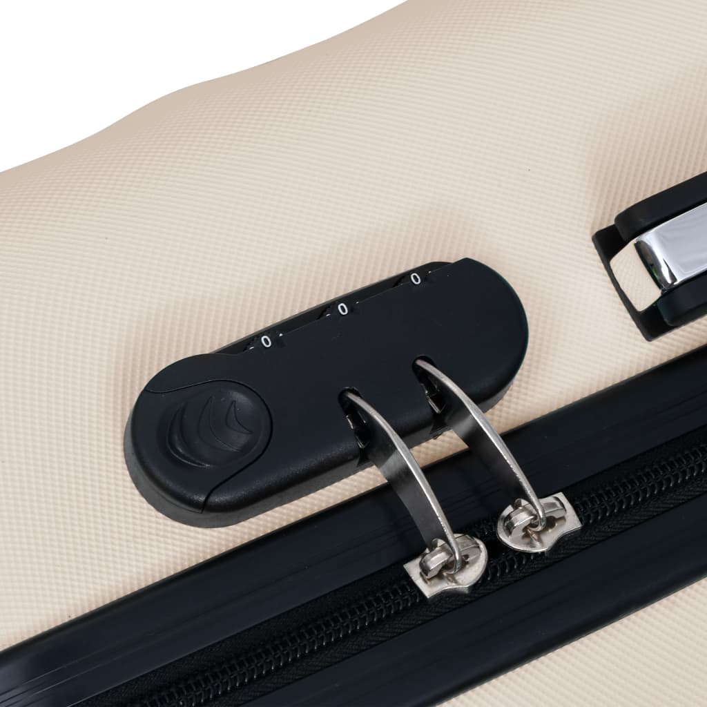 Hartschalen-Trolley-Set 2 Stk. Golden ABS - Premium Reisekoffer - Just €129.79! Shop now at homesales4u