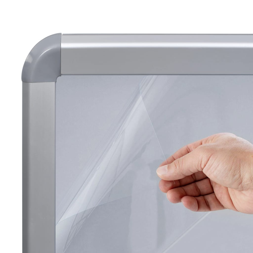 A1-Plakatständer Wasserbefüllbar Grau Aluminiumlegierung - Premium Vitrinen - Just €209.62! Shop now at homesales4u
