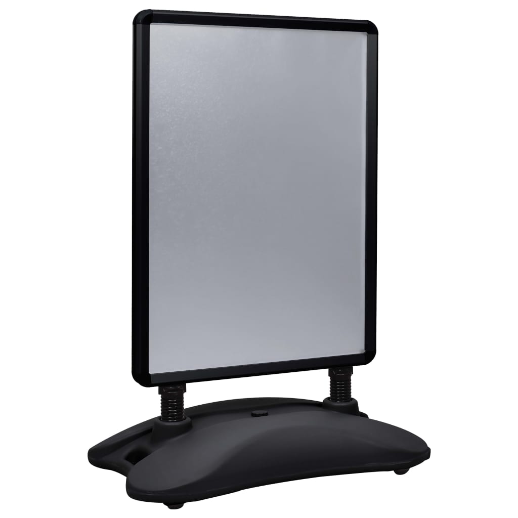 A1-Plakatständer Wasserbefüllbar Schwarz Aluminiumlegierung - Premium Vitrinen - Just €238.99! Shop now at homesales4u