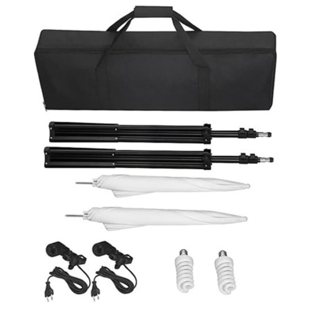 Fotostudio-Set mit Hintergründen, Leuchten und Schirmen - Premium Studioscheinwerfer & -blitzgeräte - Just €166.99! Shop now at homesales4u