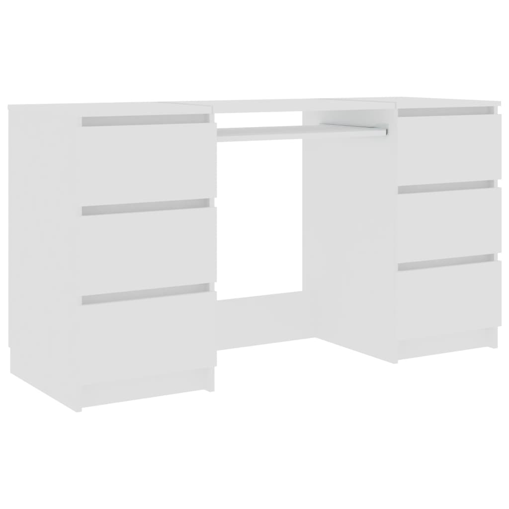 Schreibtisch Weiß 140x50x77 cm Holzwerkstoff - Premium Schreibtische - Just €227.01! Shop now at homesales4u