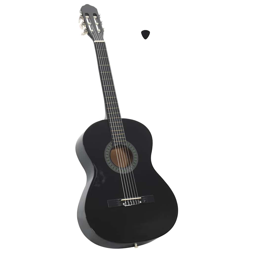 Klassikgitarre für Anfänger Schwarz 4/4 39" Lindenholz - Premium Gitarren - Just €81.16! Shop now at homesales4u