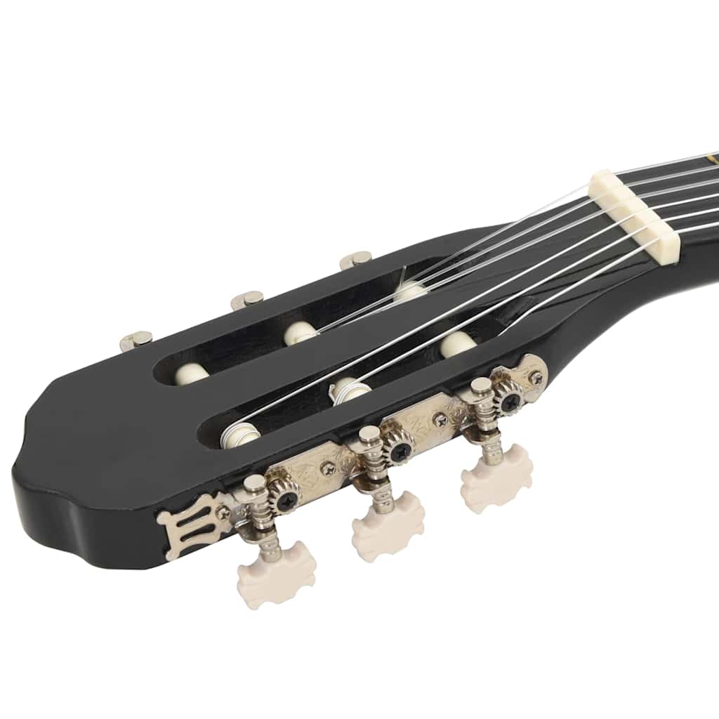 Klassikgitarre für Anfänger Schwarz 4/4 39" Lindenholz - Premium Gitarren - Just €81.16! Shop now at homesales4u