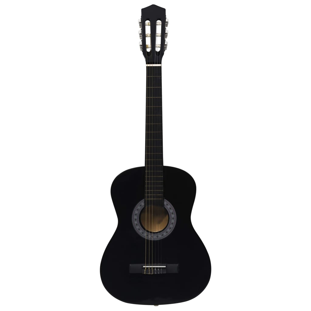 8-tlg. Klassikgitarren-Set für Anfänger Schwarz 3/4 36" - Premium Gitarren - Just €76.66! Shop now at homesales4u