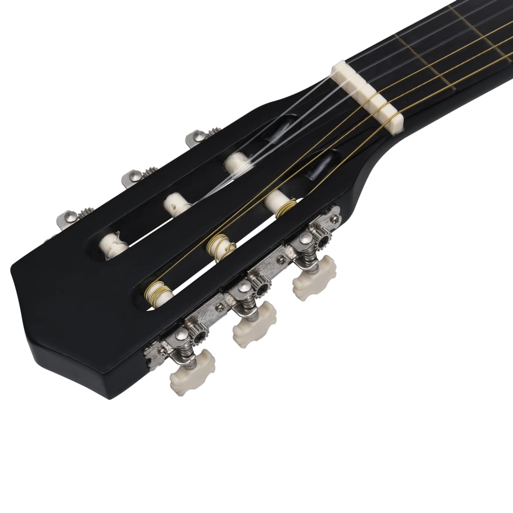 8-tlg. Klassikgitarren-Set für Anfänger Schwarz 3/4 36" - Premium Gitarren - Just €76.66! Shop now at homesales4u